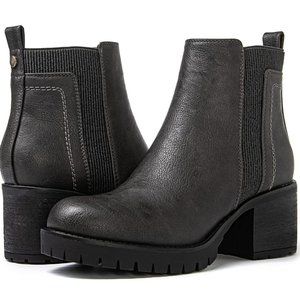 GLOBAL WIN Botas chelsea para mujeres con suela de lengüeta